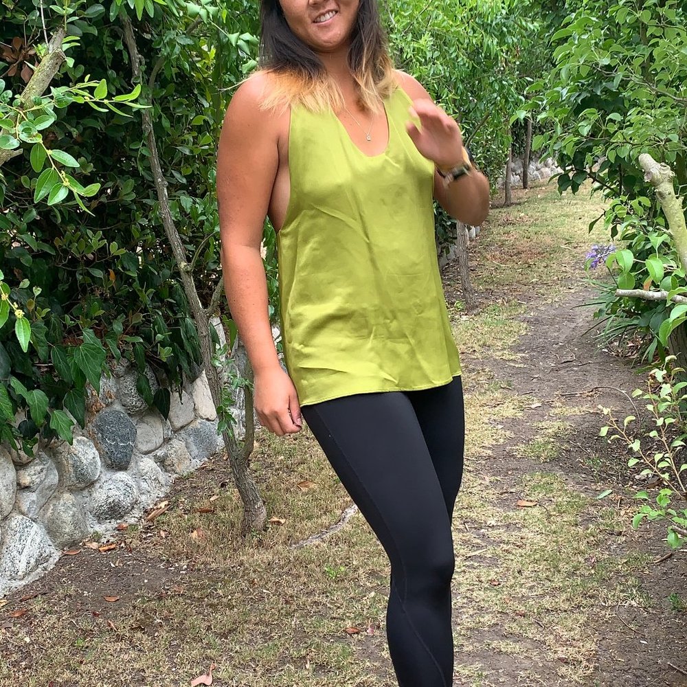 NWT Green Silk Mango Tank
